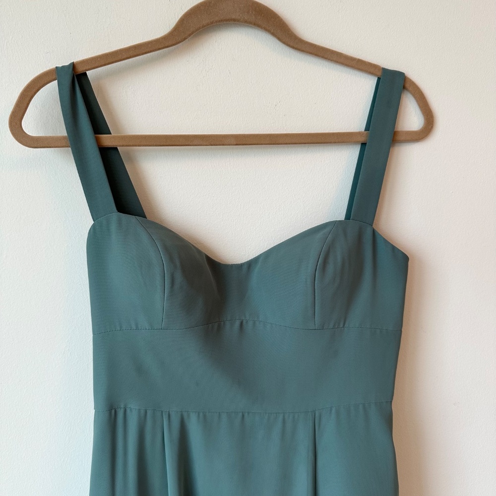 Jenny Yoo- Harris Eucalyptus Green Dress - Picture 6 of 7